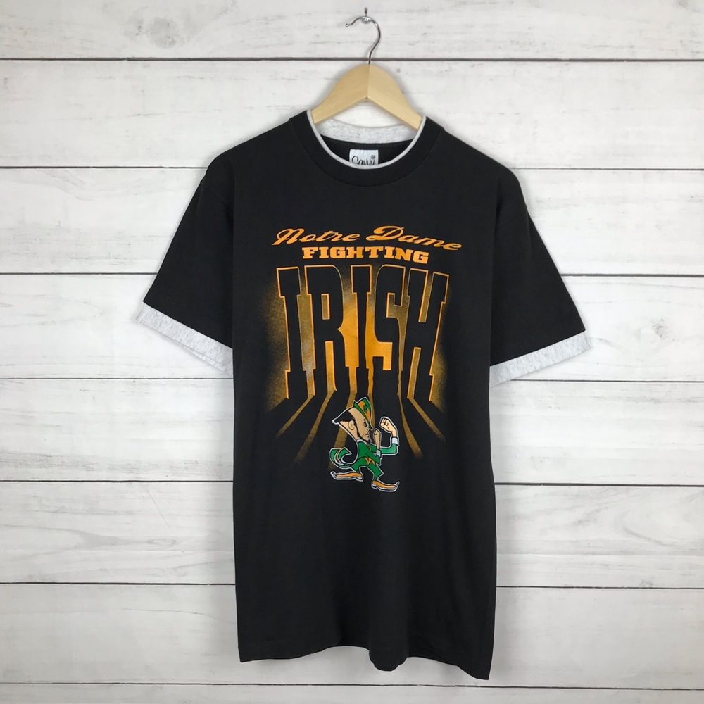 2/$40 🌸 Vintage 1990s Norte Dame Irish T-Shirt - Picture 2 of 5